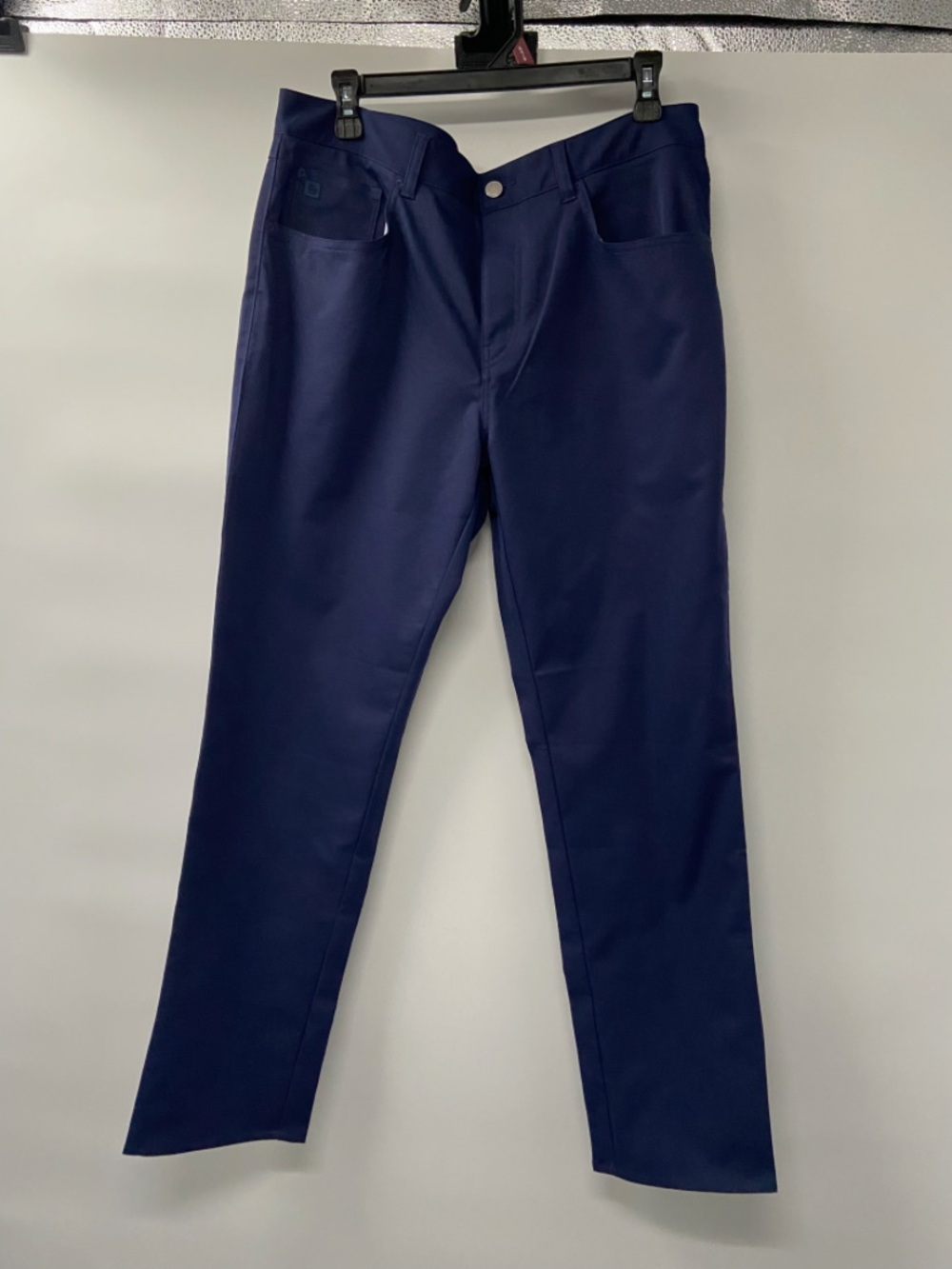 NWT Peter Millar Crown Sport Pants‎ 5 Pocket Men 30x36 Blue Performance
